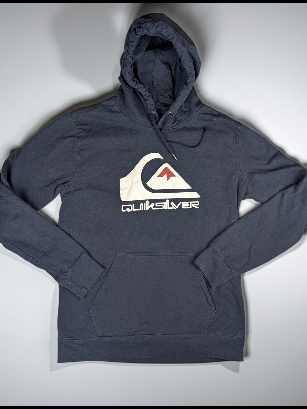 Quiksilver Pullover Hoodie Youth Large Navy Blue Surf Skate‎